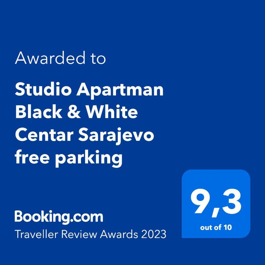 Studio Apartman Black & White Centar Sarajevo Free Parking Exteriér fotografie